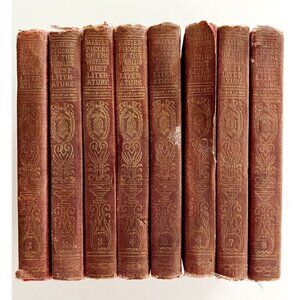 Masterpieces Of The World's Best Literature Complete 8 Volumes 1905 Mini HC E28